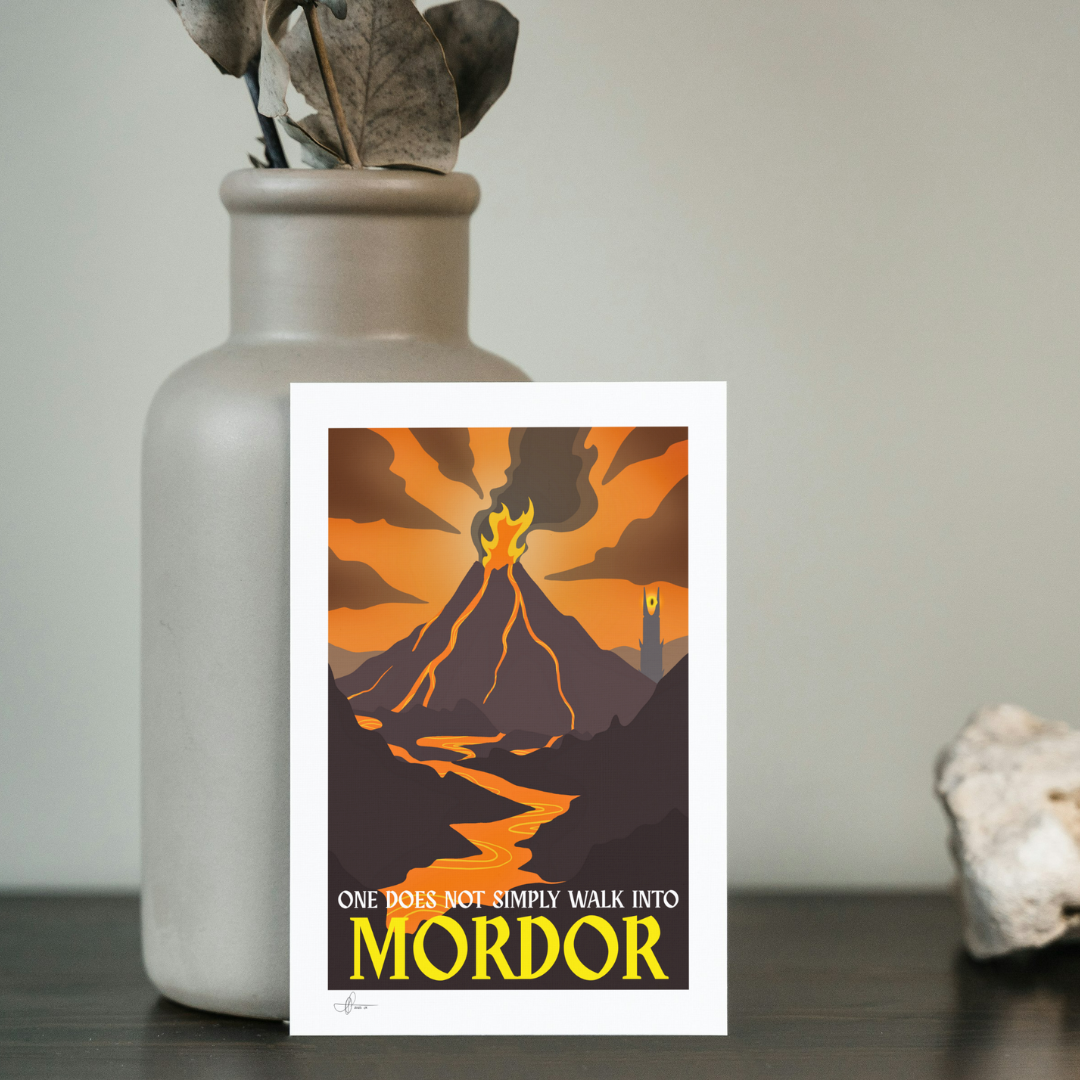 “One Does Not Simply Walk Into Mordor” | Lord of the Rings Inspired Greeting Card