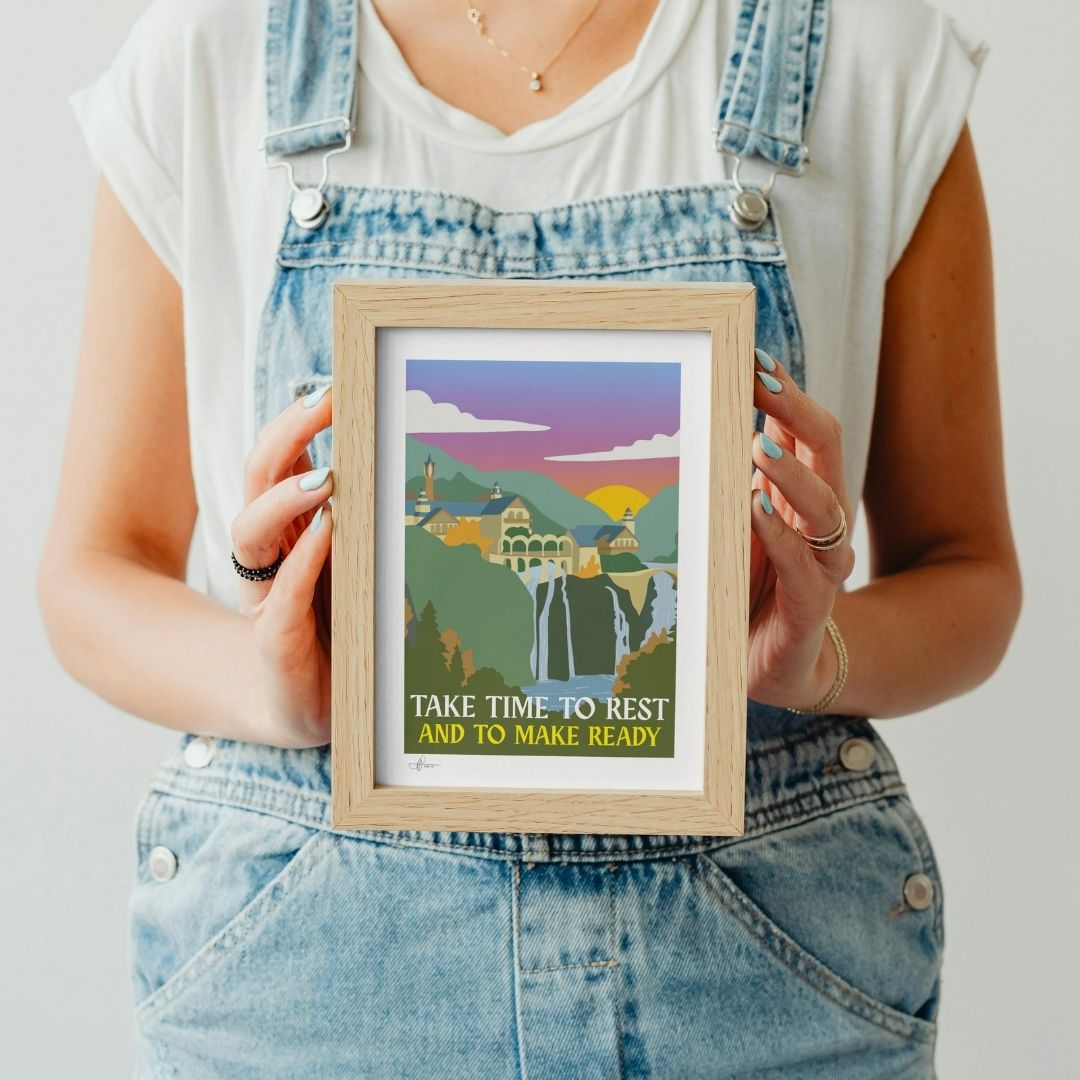 “Take Time to Rest and Make Ready” Rivendell-Inspired Art Print
