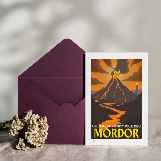 “One Does Not Simply Walk Into Mordor” | Lord of the Rings Inspired Greeting Card
