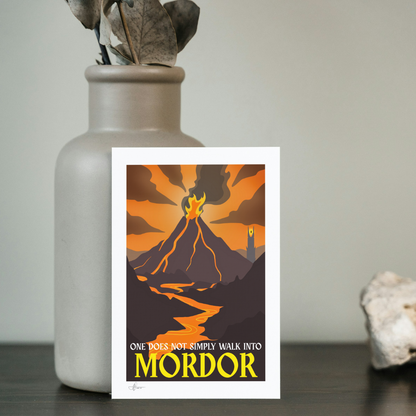 “One Does Not Simply Walk Into Mordor” | Lord of the Rings Inspired Greeting Card