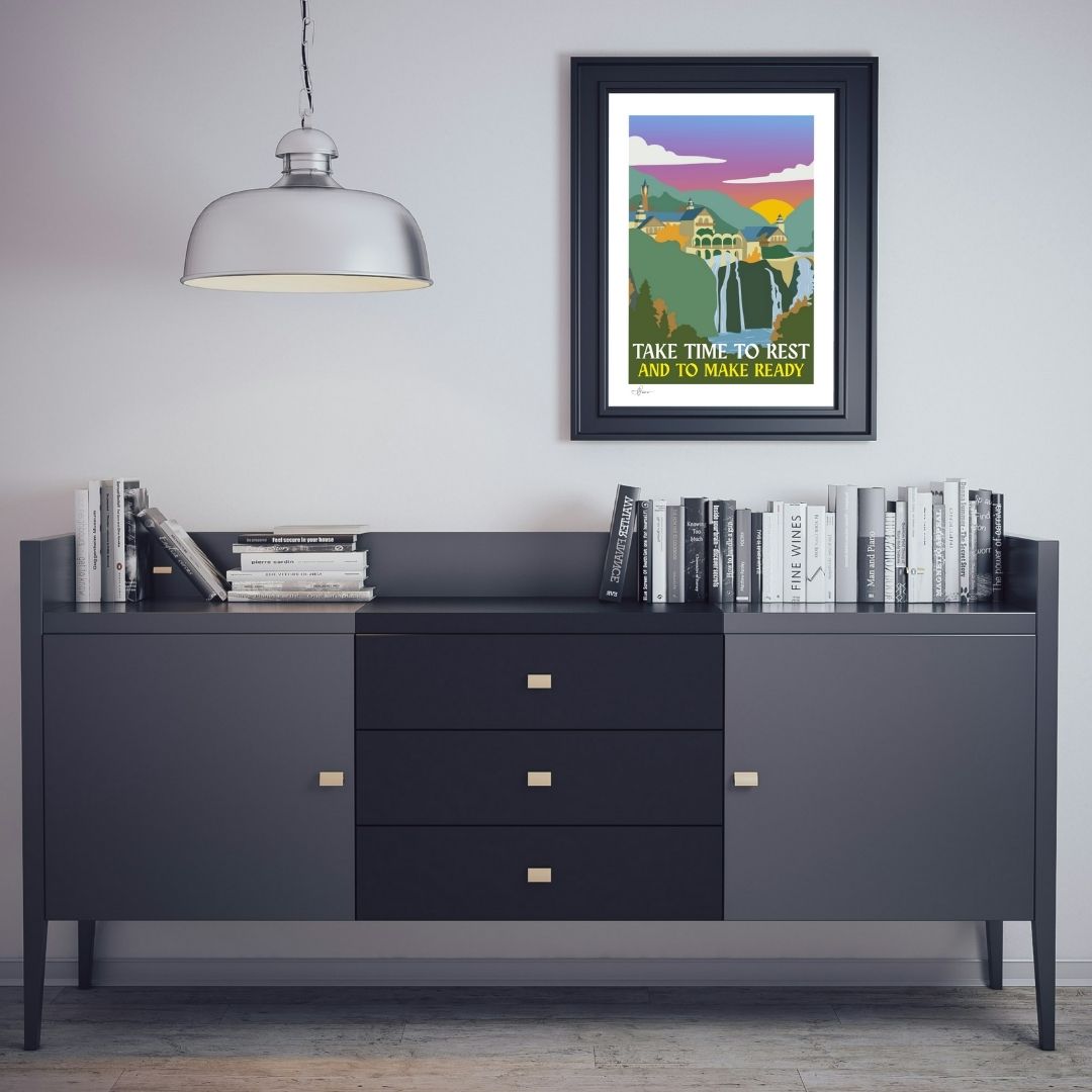 “Take Time to Rest and Make Ready” Rivendell-Inspired Art Print