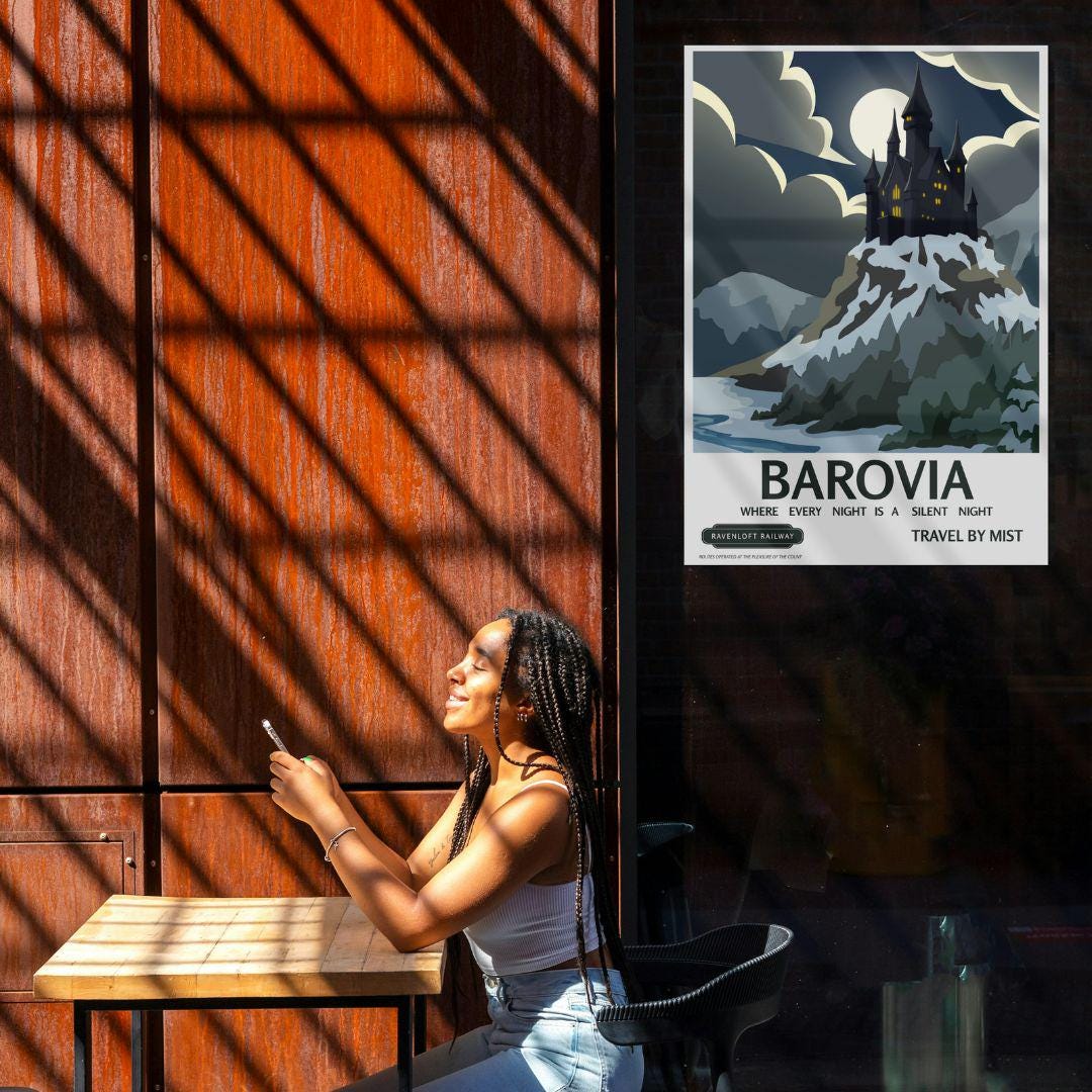 Barovia Vintage Travel Poster