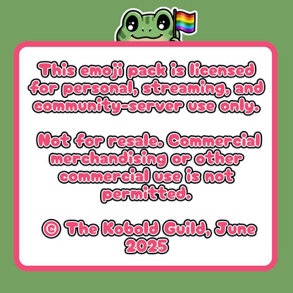 LGBTQIA+ Frog Army Emotes (18 Pride PNGs)